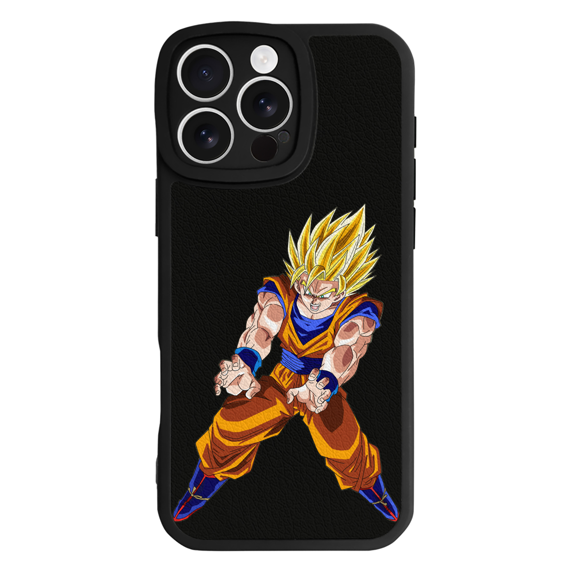 （画像用） ドラゴンボール 孫悟空（そん ごくう）Son Goku カカロット DRAGON BALL Kakarotto 【iPhone 16シリーズ対応】シリコンスマホケース（レザー調） 材質：シリコン